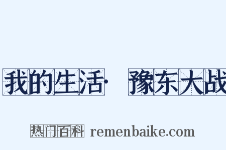 我的生活·豫东大战是什么意思的图片